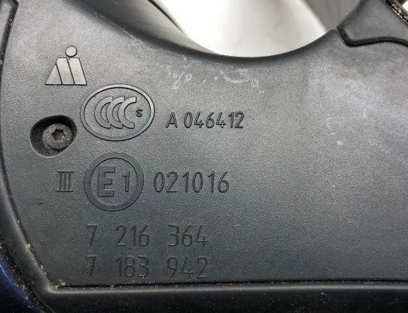 BMW 5 Series F10/F11 (2009-2017) Зеркало передней правой двери 7216364,7183942,E1021016 32210358