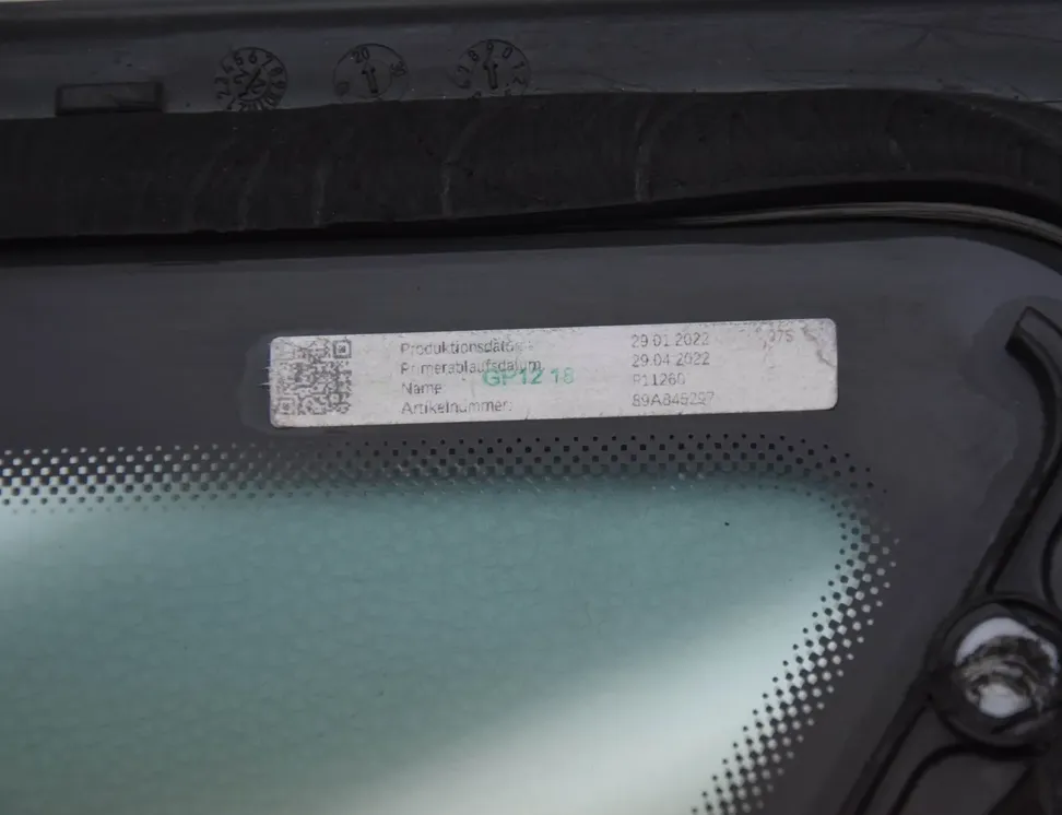 AUDI Q4 Sportback e-tron 1 generation (2021-2024) Levé zadní dveře okno 89A845297 34854388