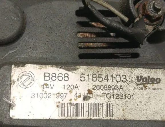 FIAT Fiorino 3 generation (2008-2023) Alternator 310021997,51854103 33269044