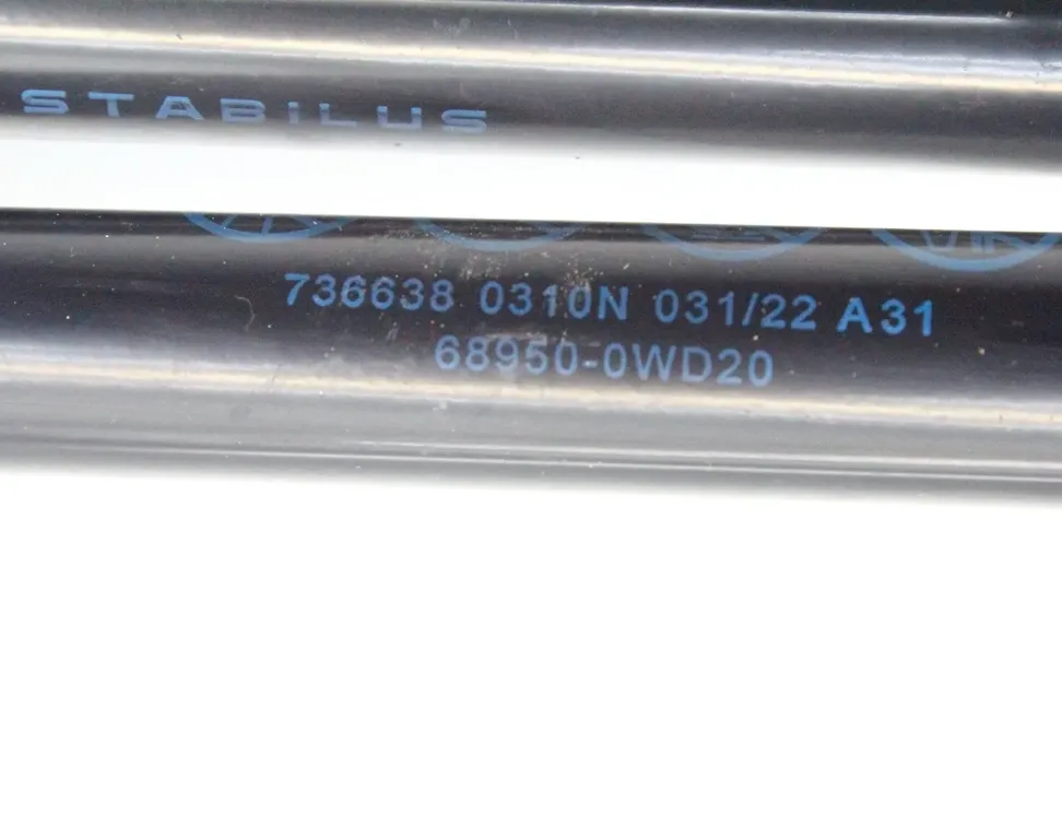 TOYOTA Yaris 4 generation (2020-2023) Sada plynových pružin kufru 68950-0WD20 33366972