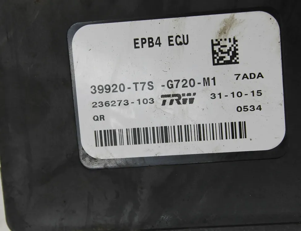 HONDA HR-V 2 generation (2015-2022) Jednotka ovládání ruční brzdy 39920-T7S-G720-M1 34855308