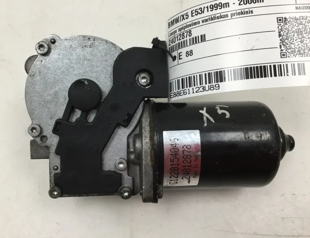 BMW X5 E53 (1999-2006) Motor mechanismu stěrače předního čelního skla 24012878 34855103