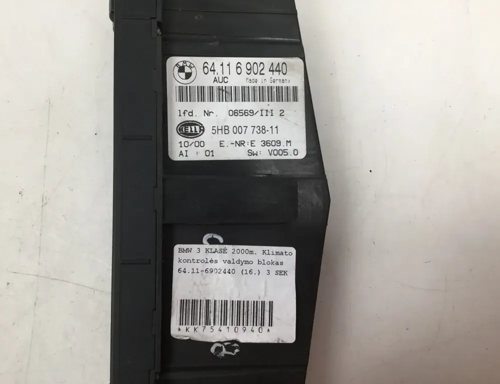BMW 3 Series E46 (1997-2006) Klimatizační jednotka 6902440 34855135