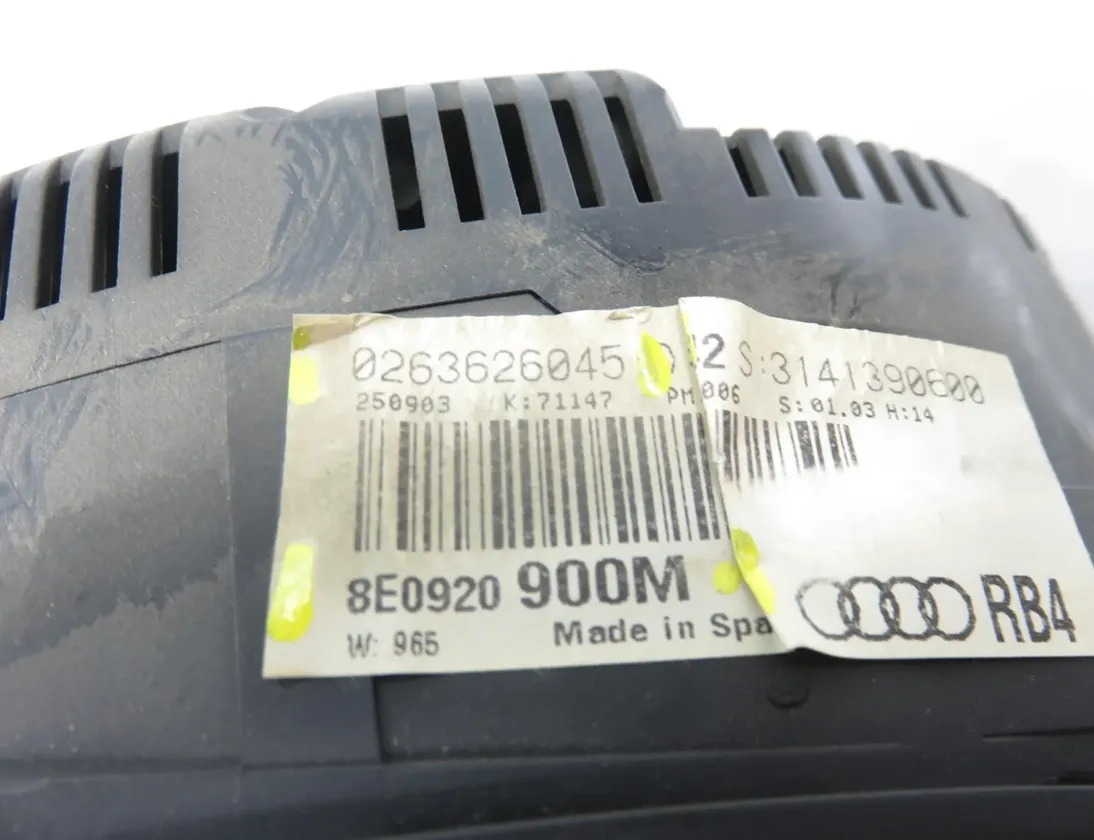 AUDI A4 B6/8E (2000-2005) Rychloměr 8E0920900M,0263626045 34848607