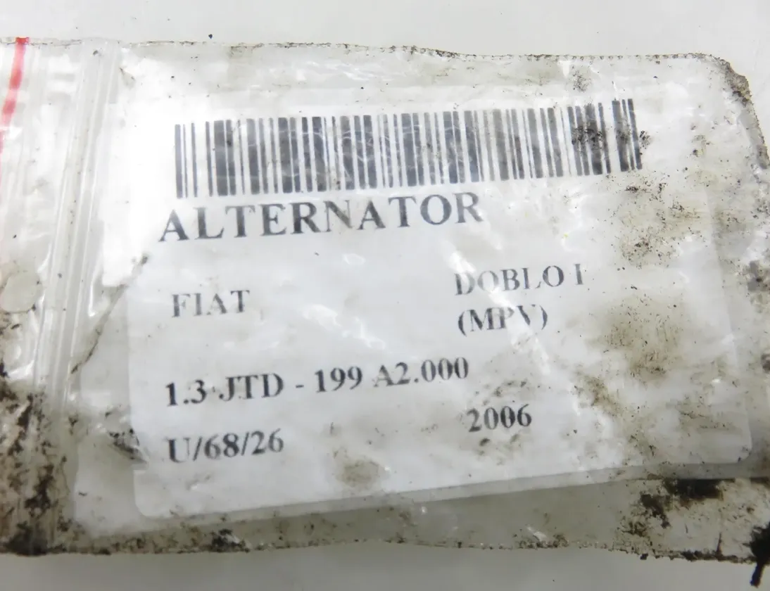 FIAT Doblo 1 generation (2001-2017) Alternator 51805803,MS1012101210 34843359