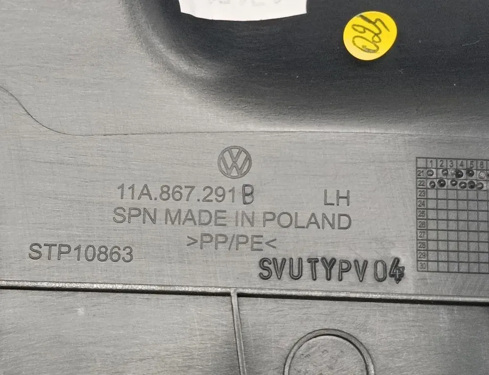 AUDI Q4 Sportback e-tron 1 generation (2021-2024) Levý sloupek B obložení 11A867291B 34850557